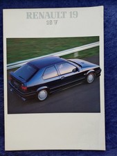Renault 19 16 V Brochure