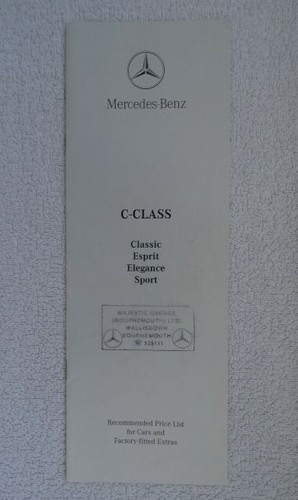 Listino prezzi mercedes - listino, classe