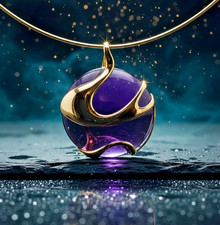 Collier Oro 18kt Giallo Ametista Donna - gold collier usato vintage