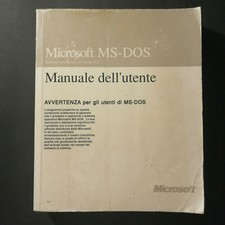 "MICROSOFT MS-DOS MANUALE