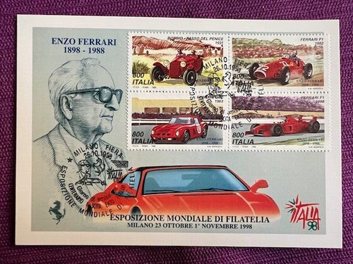 Italia cartoline fdc - '98,