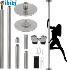 Palo Pole Dance Da Ballo in Acciaio Regolabile in Altezza 225-274,5 Cm Barra Pol