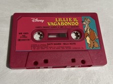Musicassetta Disney LILLI E IL VAGABONDO Music Tape 1979 Canzoni Cartoni