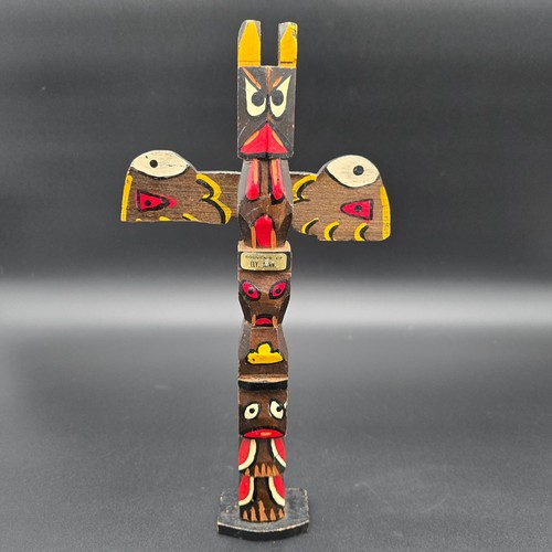 Statuina totem legno - statuina, in