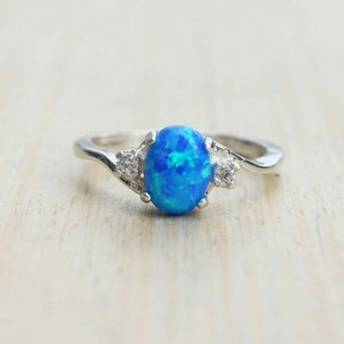 Anello donna opale fuoco - anello,