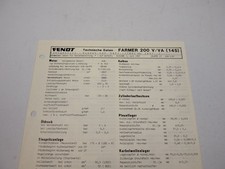 Scheda tecnica officina Fendt