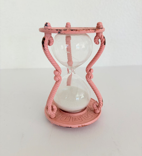 Clessidra vintage rosa