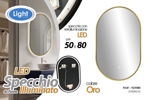Specchio parete led - parete,
