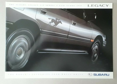 Brochure subaru legacy 1991 - subaru,