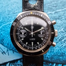 Orologio Uomo Cronografo Vintage Dixi Diver Cal Valjoux 7733