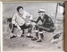 CRAIG "NODI E LORO USI" PENNA E ACQUERELLO ORIGINALI. 1968