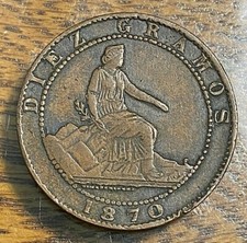 1870 OM Spagna 10 Centimos