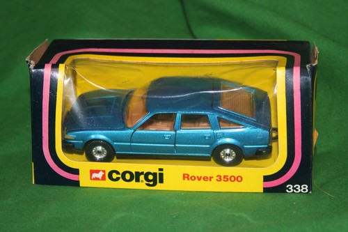 Vintage corgi blue rover - rover, 3500