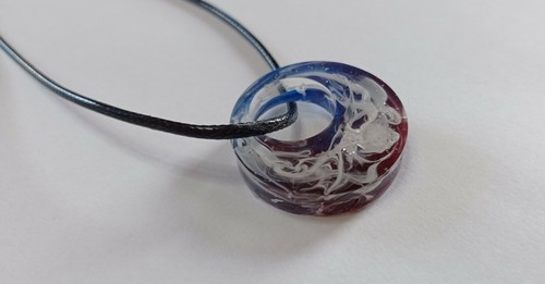 Collana double face con decoro