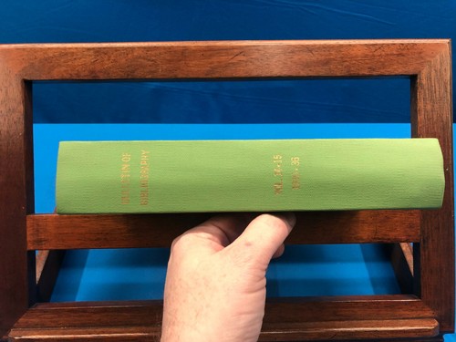 Bulletin bibliography and - of,