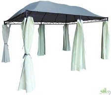 GAZEBO RETTANGOLARE ACCIAIO
