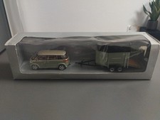 Schuco VW Microbus con rimorchio per cavalli 1:43 802925000