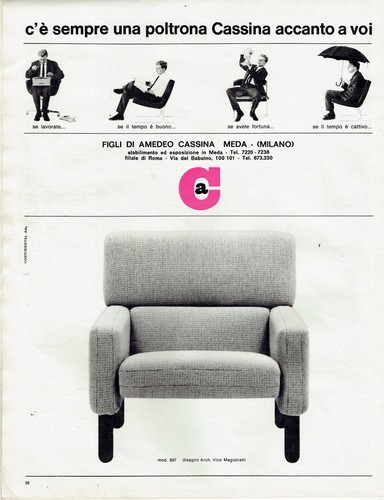 Poltrona cassina modello 897 - modello,