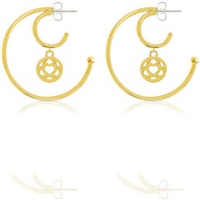 Ops Orecchini Donna A Cerchio Acciaio Dorato OPSOR-736