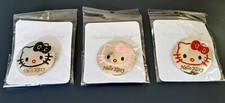 MA22  3 SPILLE PINS BADGES HELLO KITTY IN METALLO - NUOVE BLISTERATE