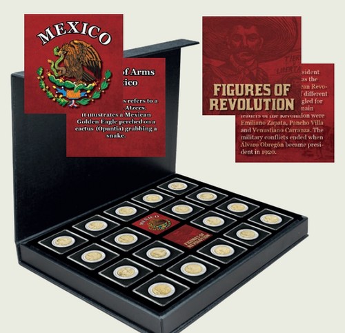 Messico 18x pesos monete - 5,