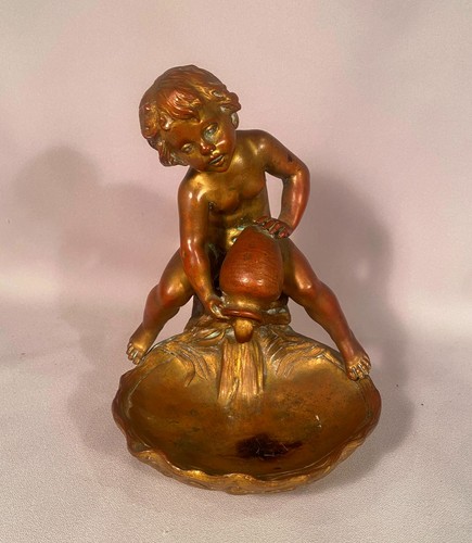 Antico cherubino bronzo - antico,