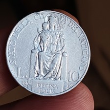 Moneta Vaticana Da Collezione 10 Lire 1930 Mb Bb Argento 835 G 10 Lotto 2175