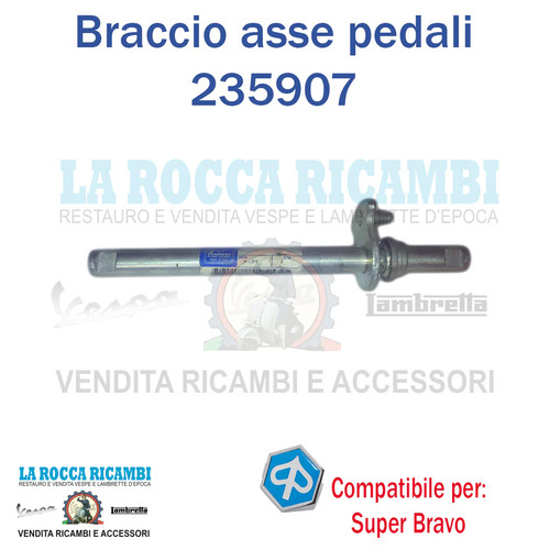 Braccio asse pedali - braccio,