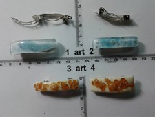 1 fermacapelli vetro e murrine