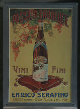 Moderna Targa in metallo a rilievo Vino Passito Serafino Canali Asti