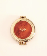 Specchio da borsetta Janeke placcato in oro