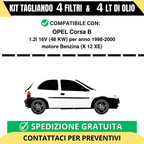 Tagliando per opel corsa - per,