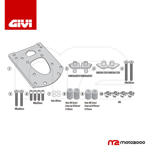 Kit attacco specifico bauletto - kit,