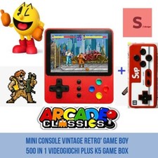 MINI CONSOLE VINTAGE RETRO' GAME BOY 500 IN 1 VIDEOGIOCHI PLUS K5 GAME BOX 