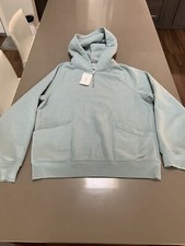 Felpa con cappuccio e zip quarto vestibilità classica $225 blu ghiaccio S