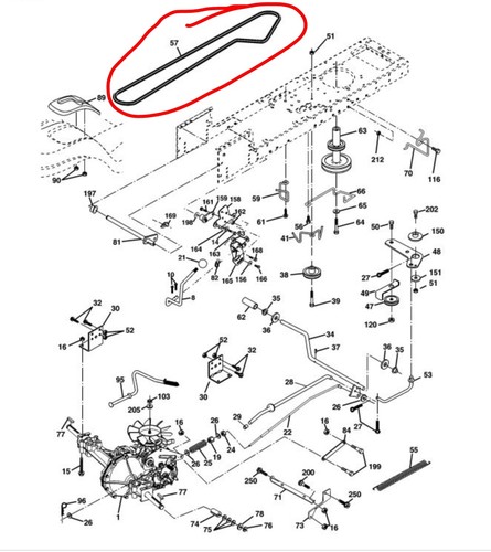 Cinghia trasmissione husqvarna - cinghia,