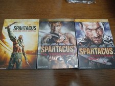 LOTTO 3 COFANETTI SERIE TV SPARTACUS 1 E 2 SANGUE E ARENA LA VENDETTA DEI ARENA