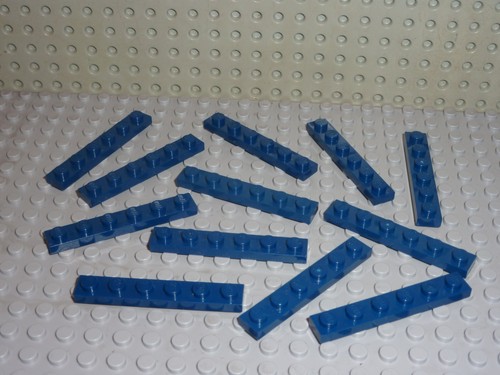 Lego navyblue plate 1x6 - navyblue,