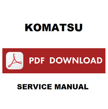 KOMATSU PC15R-8 (10001..) Excavator Manuale officina Workshop Service manual CD