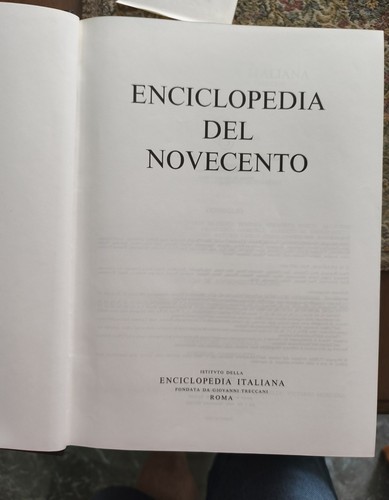 Enciclopedia del novecento - enciclopedia,