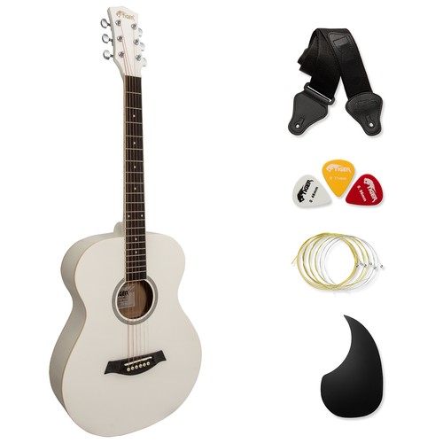 Chitarra acustica tiger white - chitarra,