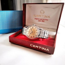 Certina DS Automatic 1960s, FULL SET, Orig. Box & Papers, Caterpillar Bracelet