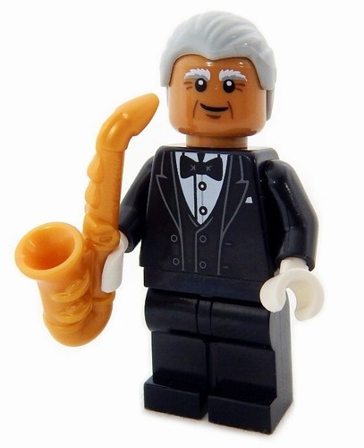 Nuovo lego sax player minifig - sax,