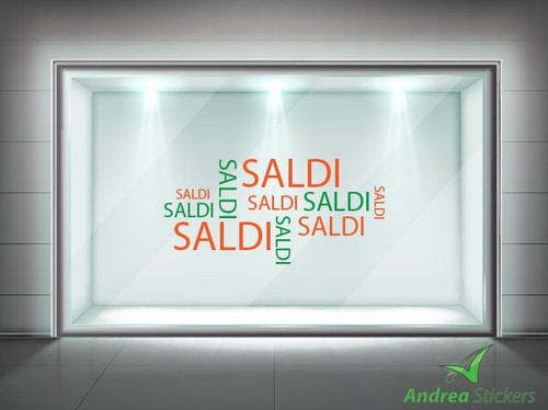 Adesivi vetrine saldi - adesivi,