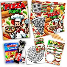 Sacchetti per feste a tema pizza party - Attività divertenti e dolcetti per bambini