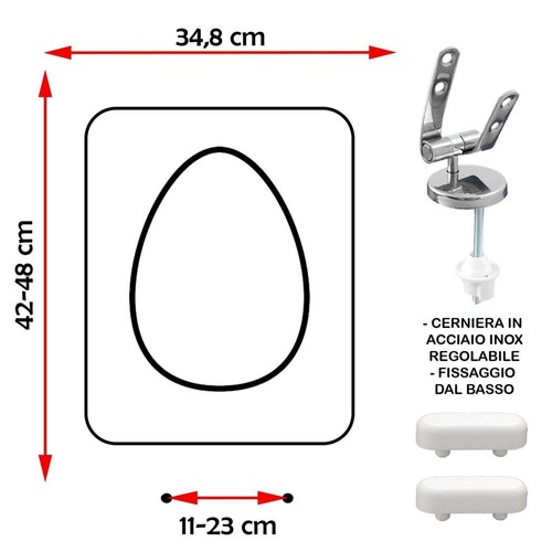 Sedile copriwater ideal - copriwater,