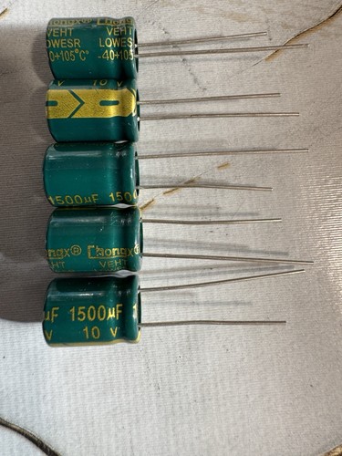 5pezzi 1500uf 10v low esr - low,