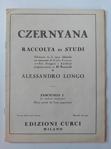 Czernyana raccolta studi - czernyana, di