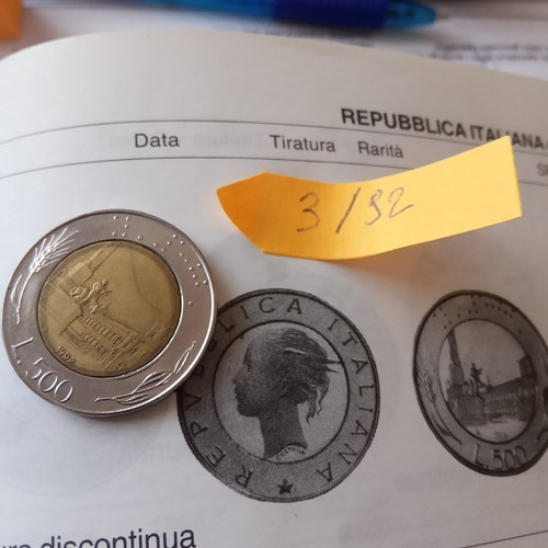 Moneta 500 lire - moneta,