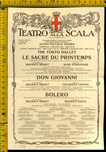 Teatro alla scala - alla, locandina